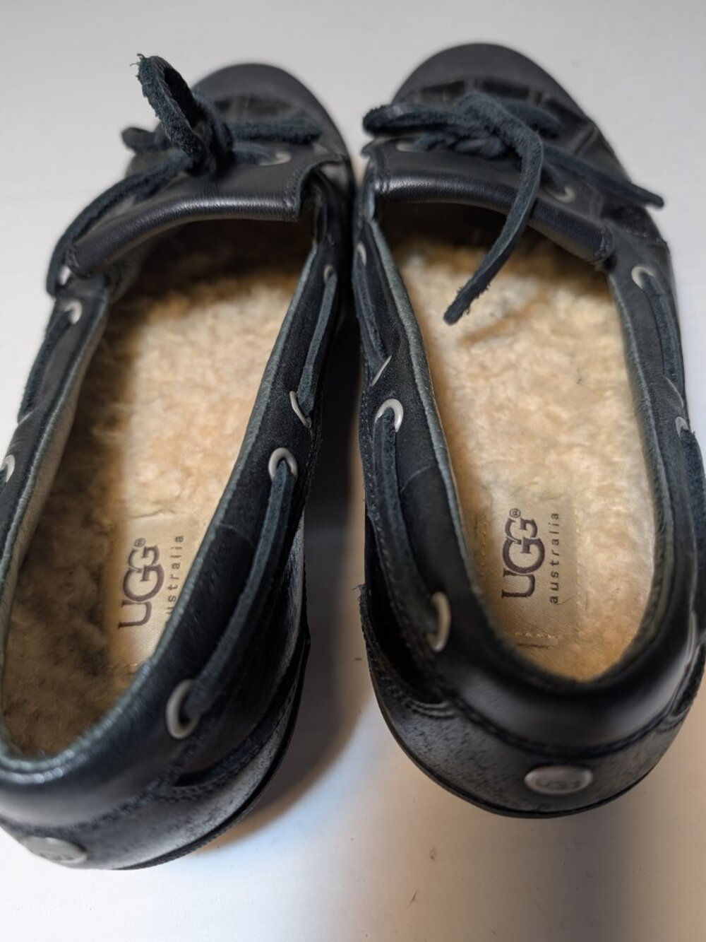 UGG Ashdale Waterproof Shearling Lined Duck Slip On Shoes Sz 9 Black - Picture 8 of 8